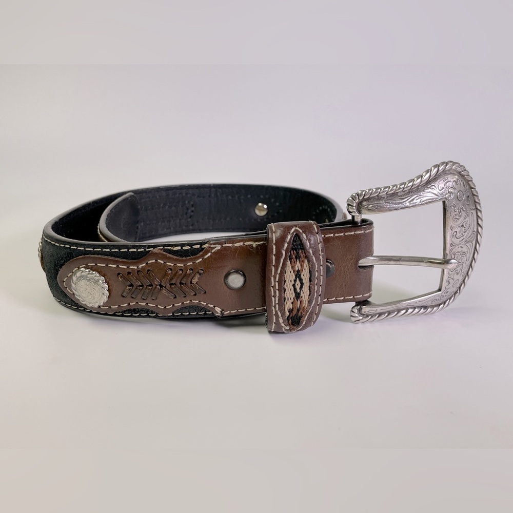 Nocona Western Leather Belt Youth 20